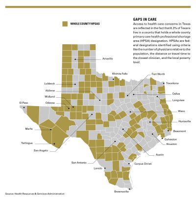 Gaps in Care - Map of Texas - web Gaps in Care - Map of Texas - web